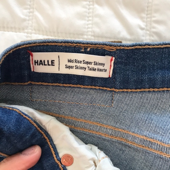 Blue jean mid rise super skinny - Picture 5 of 6